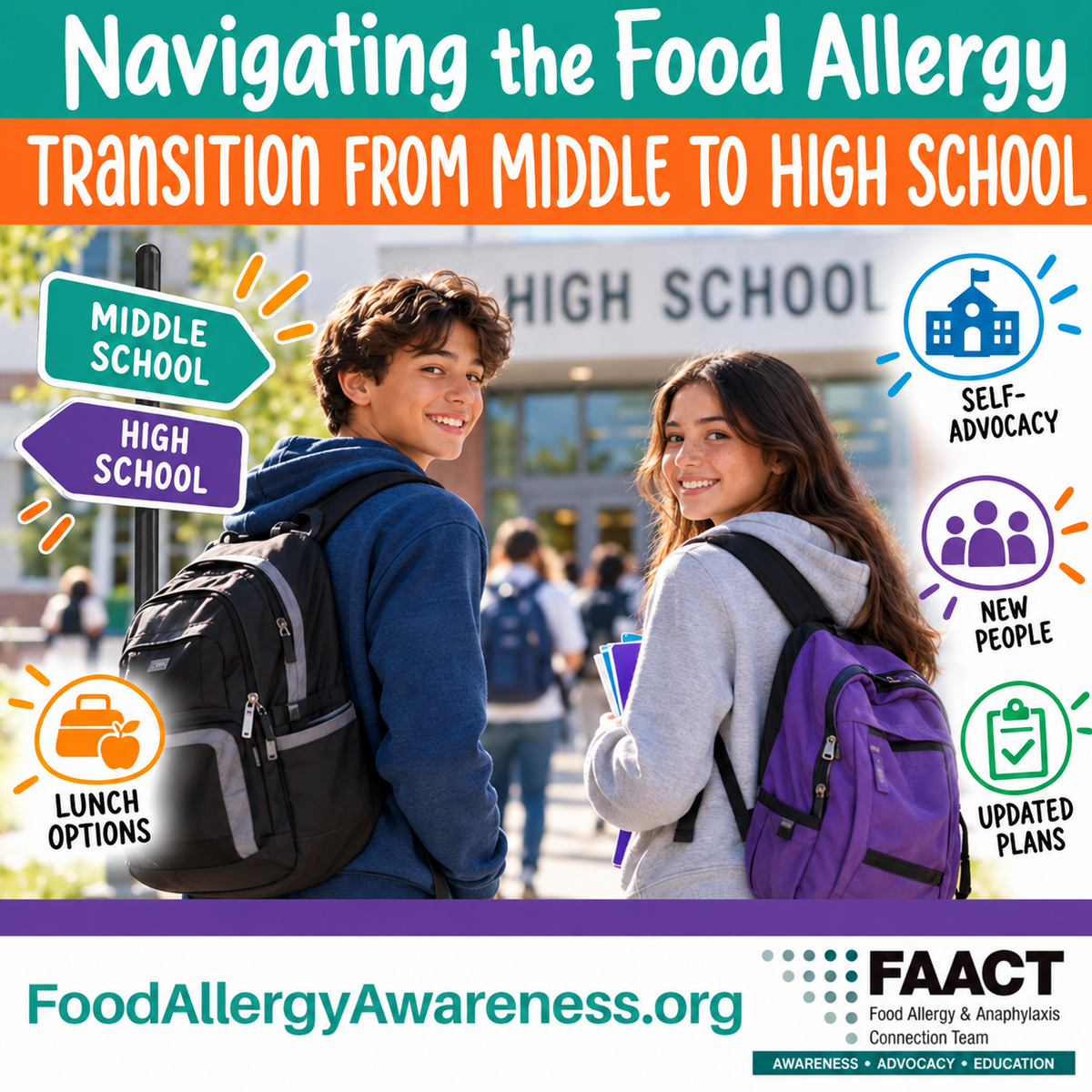 Navigating the Food Allergy Transition from Middle to High School Blog