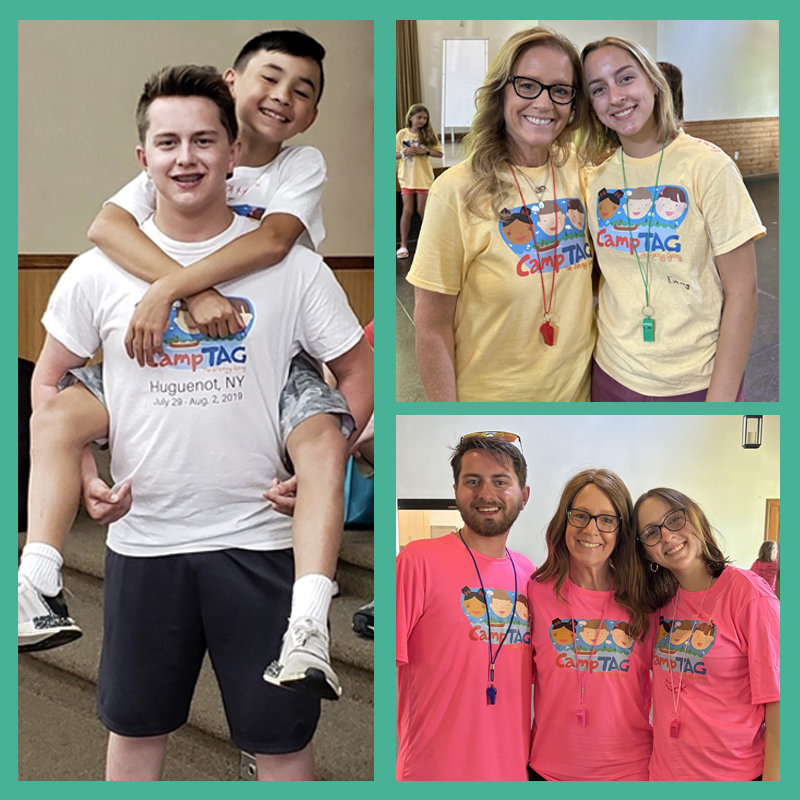 Collage of people at CampTag