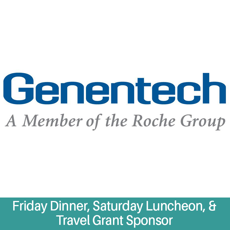 Genentech logo - Friday Dinner Sponsor