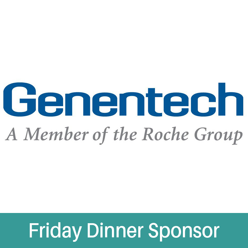 Genentech logo - Friday Dinner Sponsor