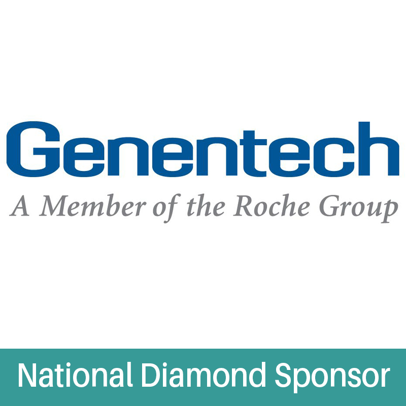 Genentech logo - National Diamond Sponsor