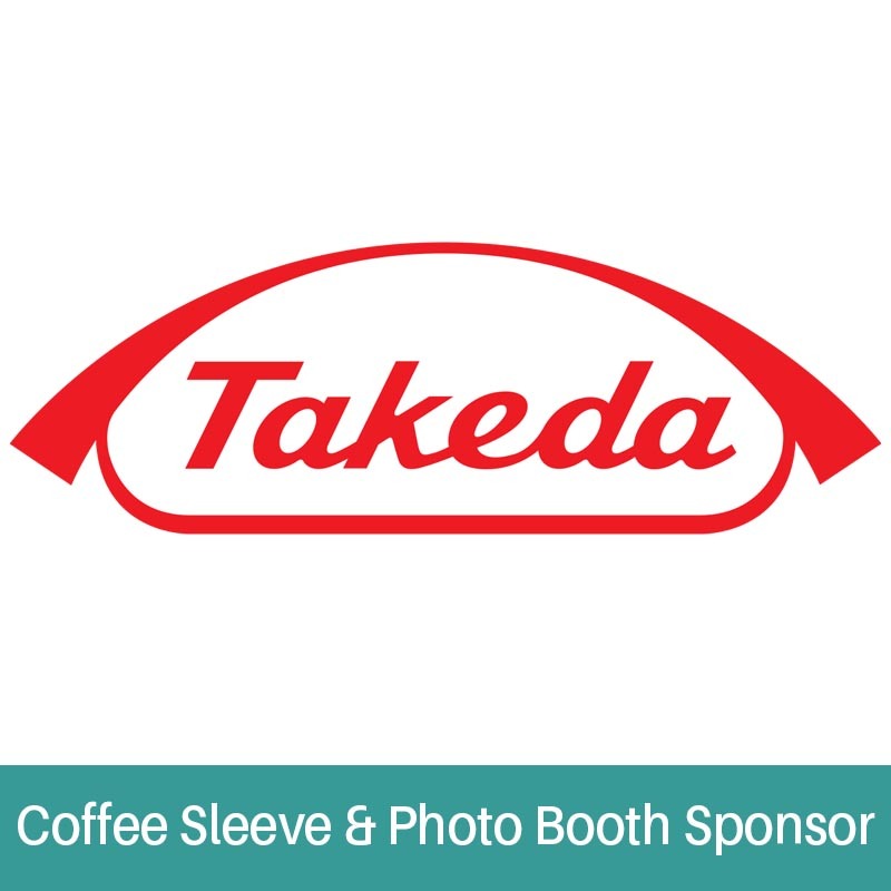 Takeda logo - Coffee Sleeve & Photo Booth Sponsor