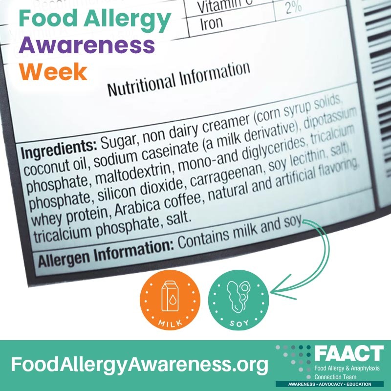 Food Allergy Awareness Week Poster